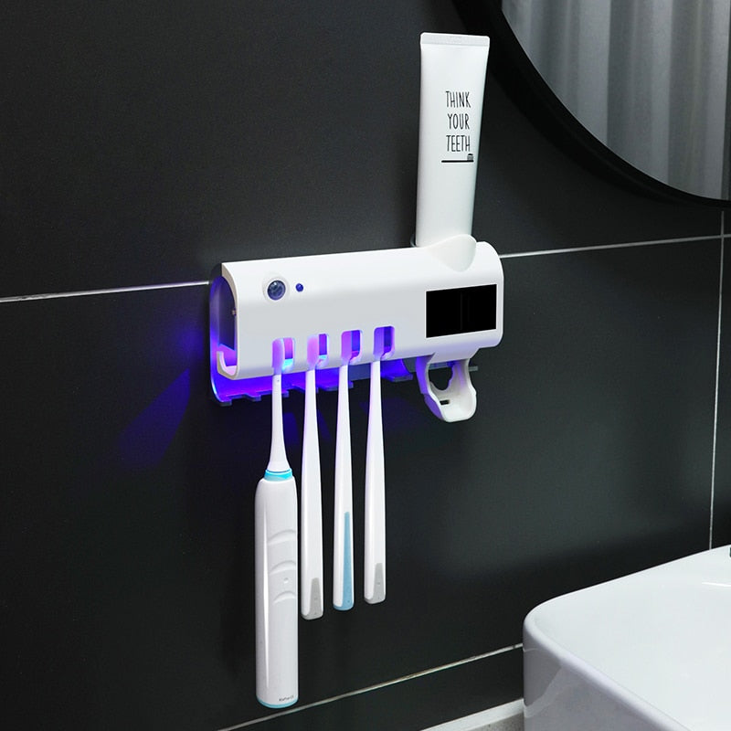 Dispenser para escova e pasta de dente (Frete Grátis)